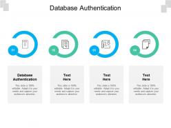 Database authentication ppt powerpoint presentation model gallery cpb
