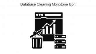 Database Cleaning Monotone Icon In Powerpoint Pptx Png And Editable Eps Format