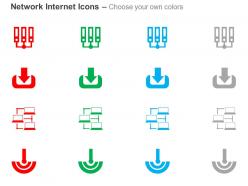 Database connection data download wifi connection ppt icons graphics