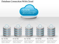Database connection with cloud ppt slides