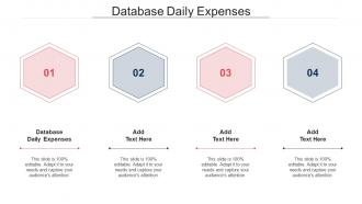 Database Daily Expenses Ppt Powerpoint Presentation Slides Background Images Cpb