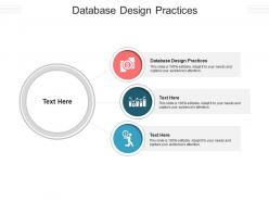 Database design practices ppt powerpoint presentation icon graphics tutorials cpb
