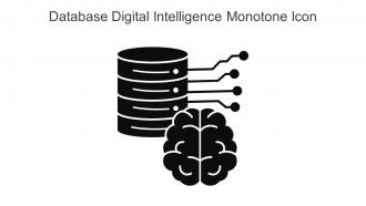 Database Digital Intelligence Monotone Icon In Powerpoint Pptx Png And Editable Eps Format