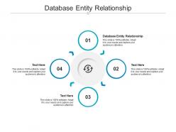 Database entity relationship ppt powerpoint presentation summary clipart images cpb