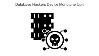 Database Hackers Device Monotone Icon In Powerpoint Pptx Png And Editable Eps Format