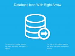 Database icon with right arrow