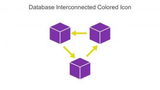 Database Interconnected Colored Icon In Powerpoint Pptx Png And Editable Eps Format