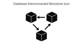 Database Interconnected Monotone Icon In Powerpoint Pptx Png And Editable Eps Format