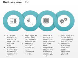 Database ipad servers process control gear ppt icons graphics