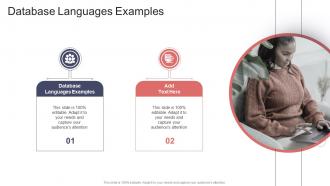 Database Languages Examples In Powerpoint And Google Slides Cpb