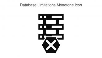 Database Limitations Monotone Icon In Powerpoint Pptx Png And Editable Eps Format