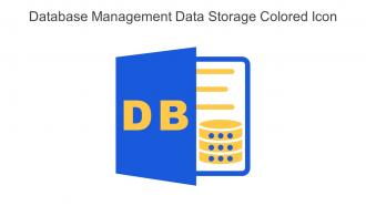 Database Management Data Storage Colored Icon In Powerpoint Pptx Png And Editable Eps Format