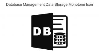 Database Management Data Storage Monotone Icon In Powerpoint Pptx Png And Editable Eps Format