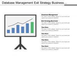 Database management exit strategy business technology trends strategic plan cpb
