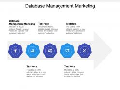 Database management marketing ppt powerpoint presentation file guide cpb