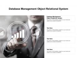 Database management object relational system ppt powerpoint ideas cpb