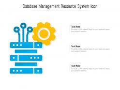 Database management resource system icon