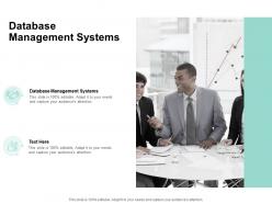 Database management systems ppt powerpoint presentation model graphics pictures cpb