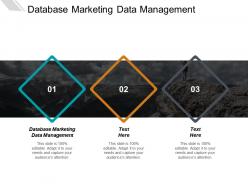 Database marketing data management ppt powerpoint presentation inspiration designs cpb