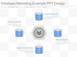 Database marketing example ppt design