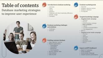 Database Marketing Strategies To Improve User Experience Powerpoint Presentation Slides MKT CD V Colorful Multipurpose