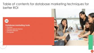 Database Marketing Techniques For Better ROI MKT CD V Slides Multipurpose