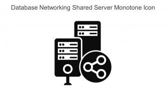 Database Networking Shared Server Monotone Icon In Powerpoint Pptx Png And Editable Eps Format