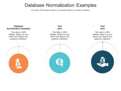 Database normalization examples ppt powerpoint presentation introduction cpb