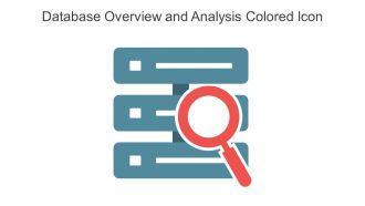 Database Overview And Analysis Colored Icon In Powerpoint Pptx Png And Editable Eps Format