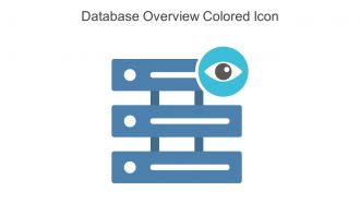 Database Overview Colored Icon In Powerpoint Pptx Png And Editable Eps Format