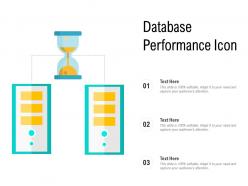 Database performance icon