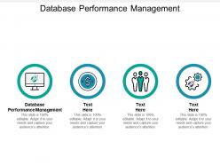 Database performance management ppt powerpoint presentation layouts portrait cpb