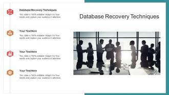 Database recovery techniques ppt powerpoint presentation file brochure cpb