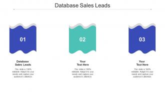 Database sales leads ppt powerpoint presentation inspiration portrait cpb