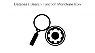 Database Search Function Monotone Icon In Powerpoint Pptx Png And Editable Eps Format