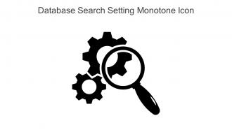 Database Search Setting Monotone Icon In Powerpoint Pptx Png And Editable Eps Format