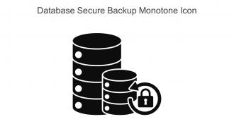 Database Secure Backup Monotone Icon In Powerpoint Pptx Png And Editable Eps Format