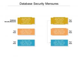 Database security mensures ppt powerpoint presentation summary demonstration cpb