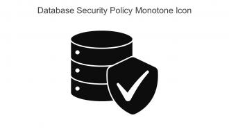 Database Security Policy Monotone Icon In Powerpoint Pptx Png And Editable Eps Format