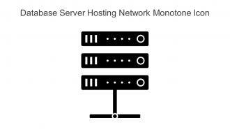 Database Server Hosting Network Monotone Icon In Powerpoint Pptx Png And Editable Eps Format