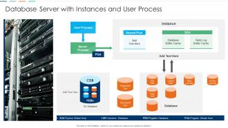 Database server with instances and user process