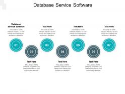 Database service software ppt powerpoint presentation infographics slide download cpb