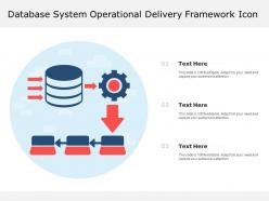Database System Operational Delivery Framework Icon