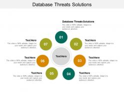 Database threats solutions ppt powerpoint presentation slide cpb