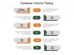 Database volume testing ppt powerpoint presentation slides cpb