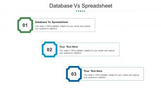 Database vs spreadsheet ppt powerpoint presentation layouts structure cpb