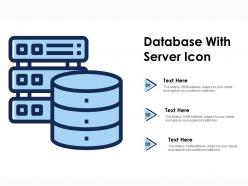 Database with server icon