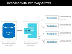 Database with two way arrows