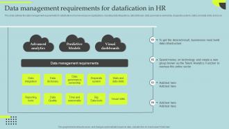 Datafication Of HR Data Management Requirements For Datafication In HR
