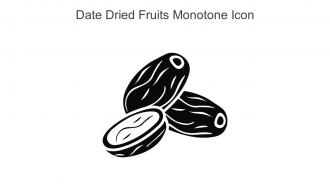 Date Dried Fruits Monotone Icon In Powerpoint Pptx Png And Editable Eps Format